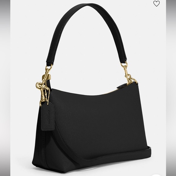 COACH Clara Handbag Shoulder Bag in Black Leather Crossbody Purse AUTHENTIC NWT - Picture 2 of 9